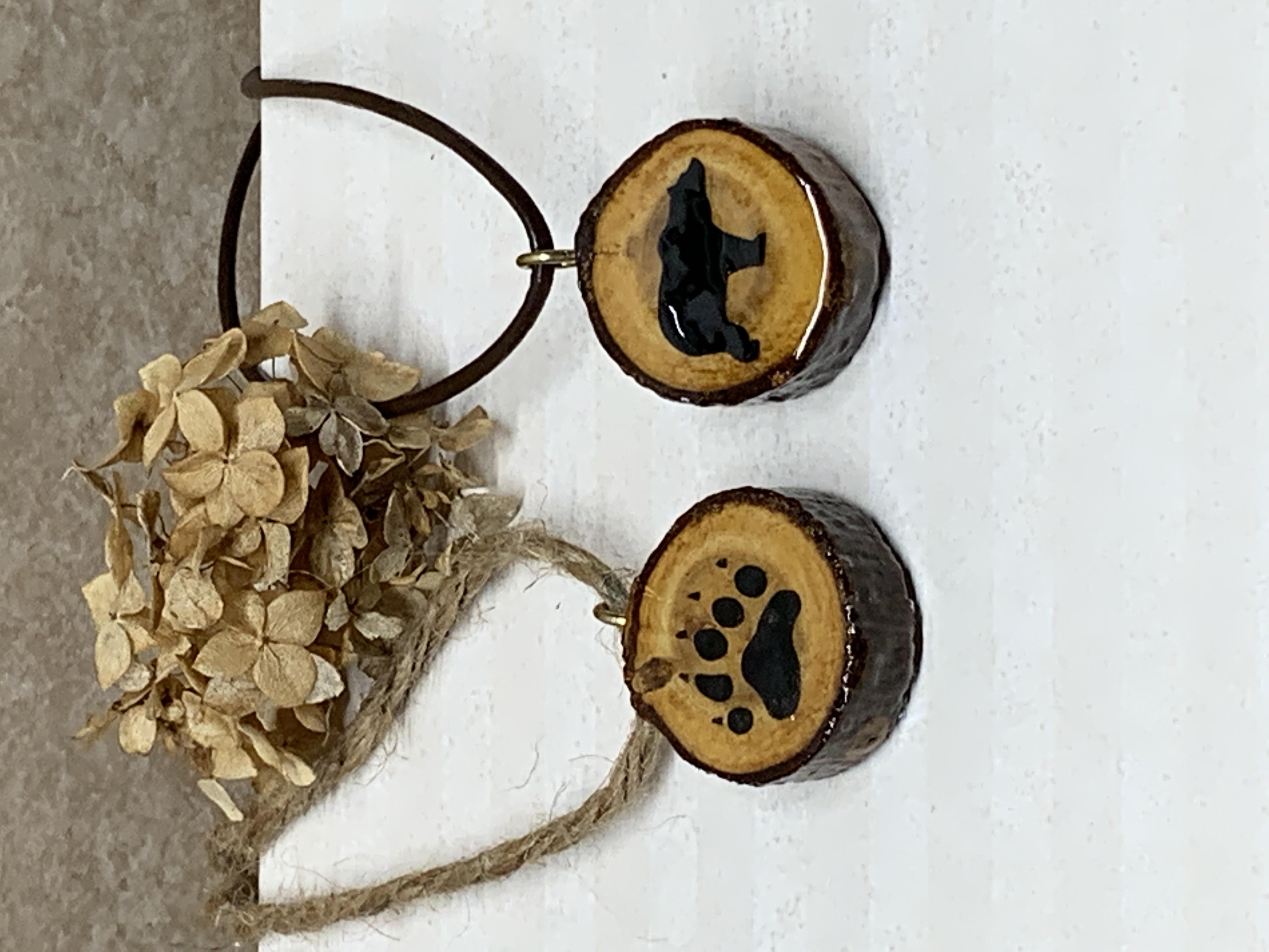 Bear / Claw 2 in 1 Wood Necklace