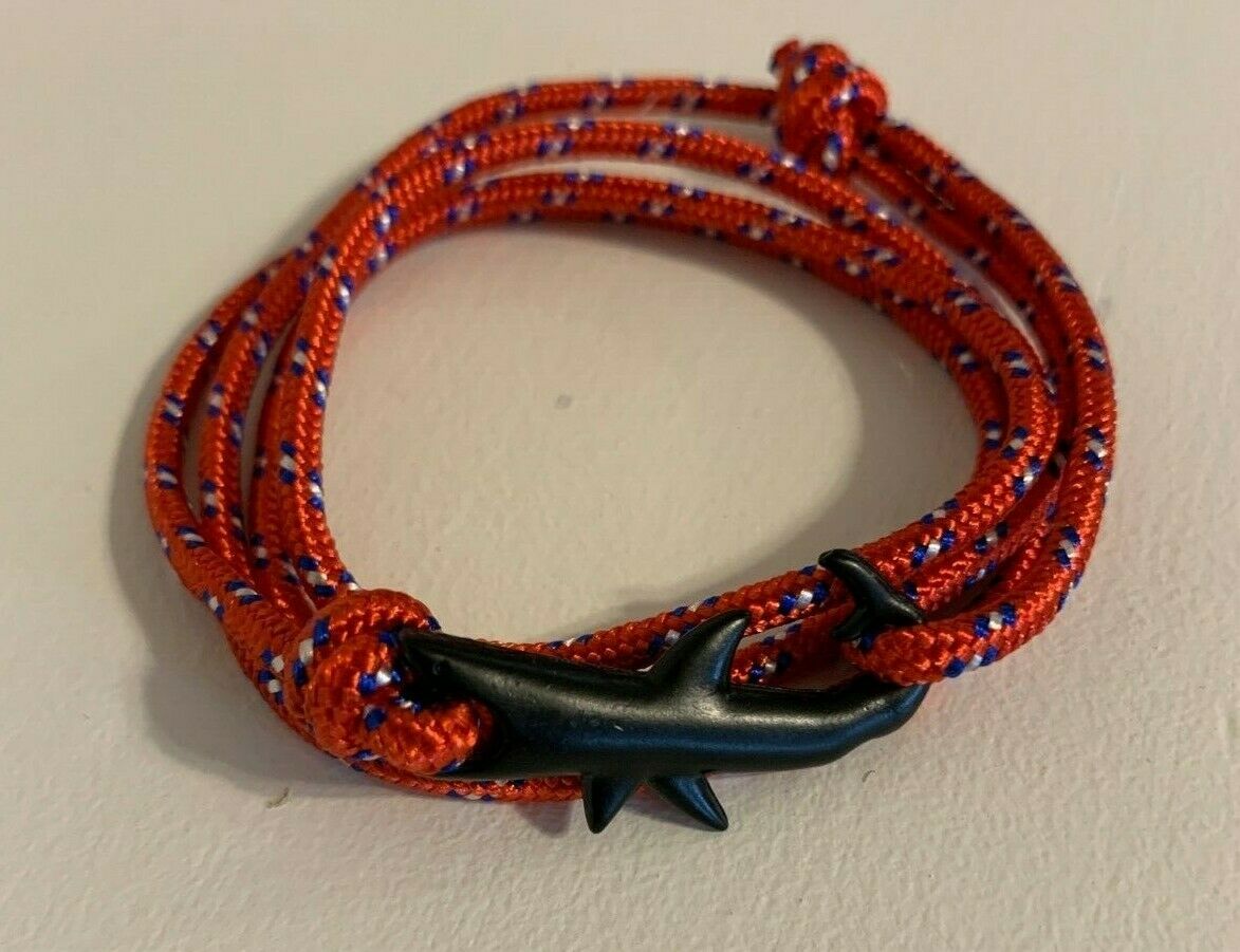 Shark Cuff Bracelet - Red/Black