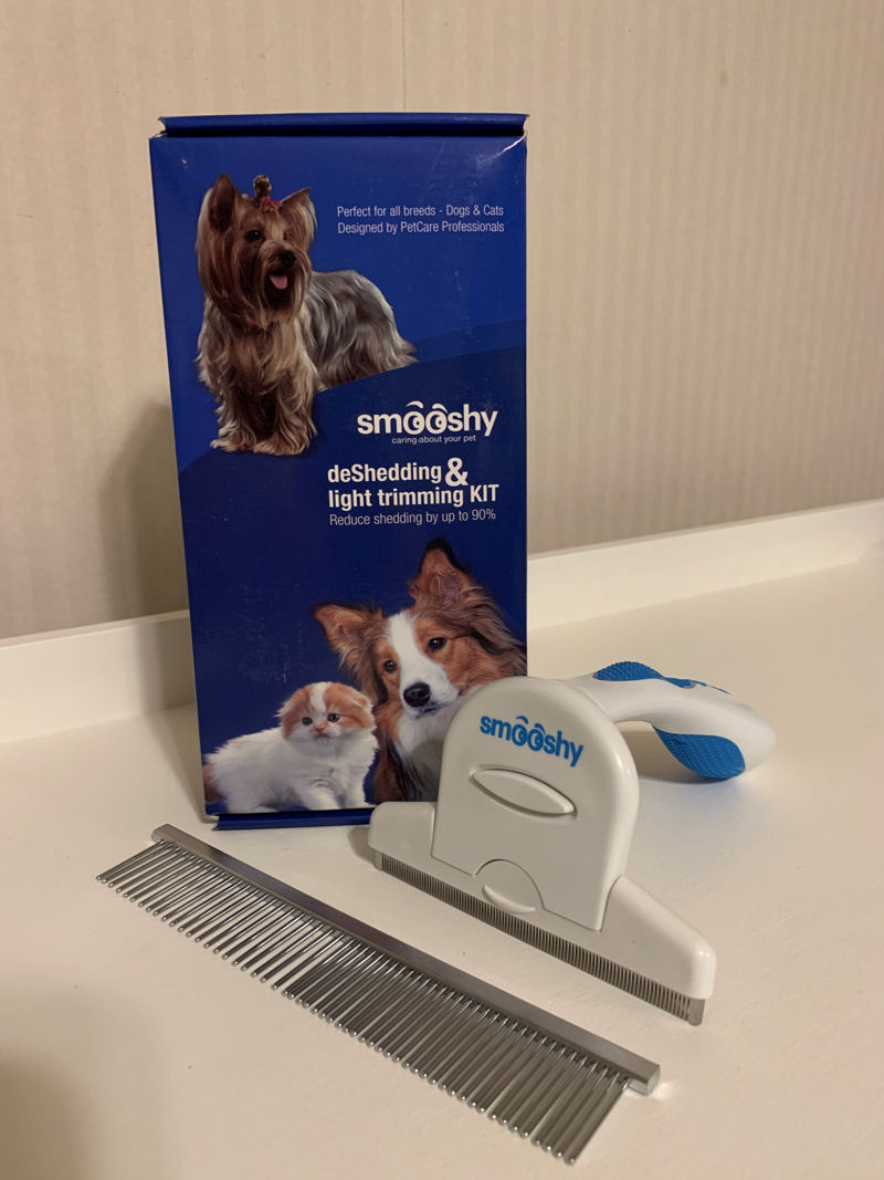 Smooshy Dog/Cat Brush Grooming Kit